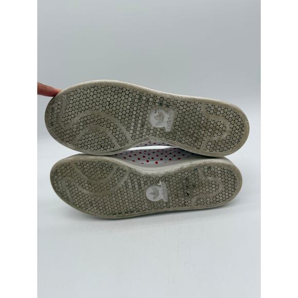 RARE🔥 Adidas Pharrell Stan Smith White Polka Dot Leather Men's Shoes 10 B25401 - Picture 5 of 6